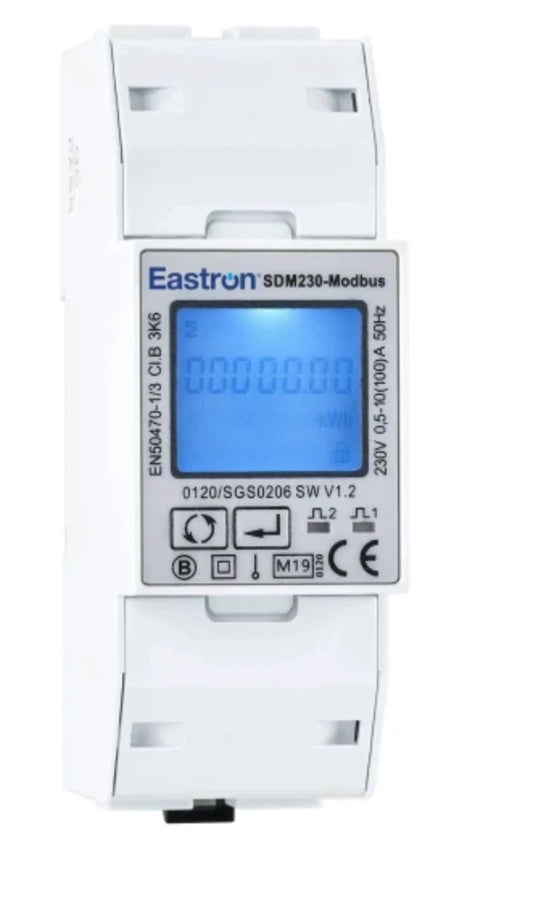Eastron SDM230 Single Phase Smart Energy Meter – MID Approved – Modbus