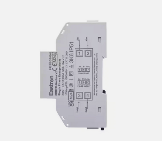 Electrical relay module with Eastron branding on a white background
