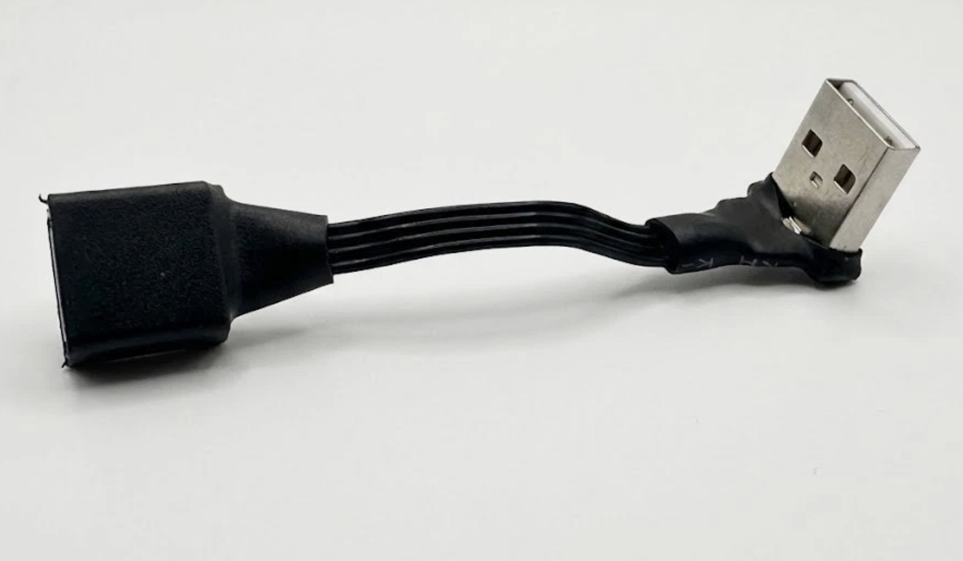USB extension cable on a white background